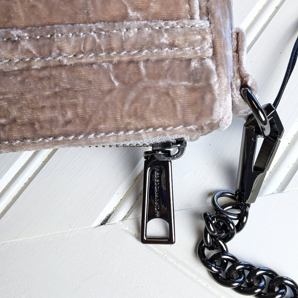 REBECCA MINKOFF Mini Mac Velvet Convertible Crossbody Clutch - Picture 9 of 13